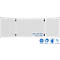 Tableau pliant Legamaster UNITE PLUS, magnétique, 5 surfaces d'écriture, L 1500/3000 x P 13,4 x H 1000 mm, acier céramique émaillé, blanc
